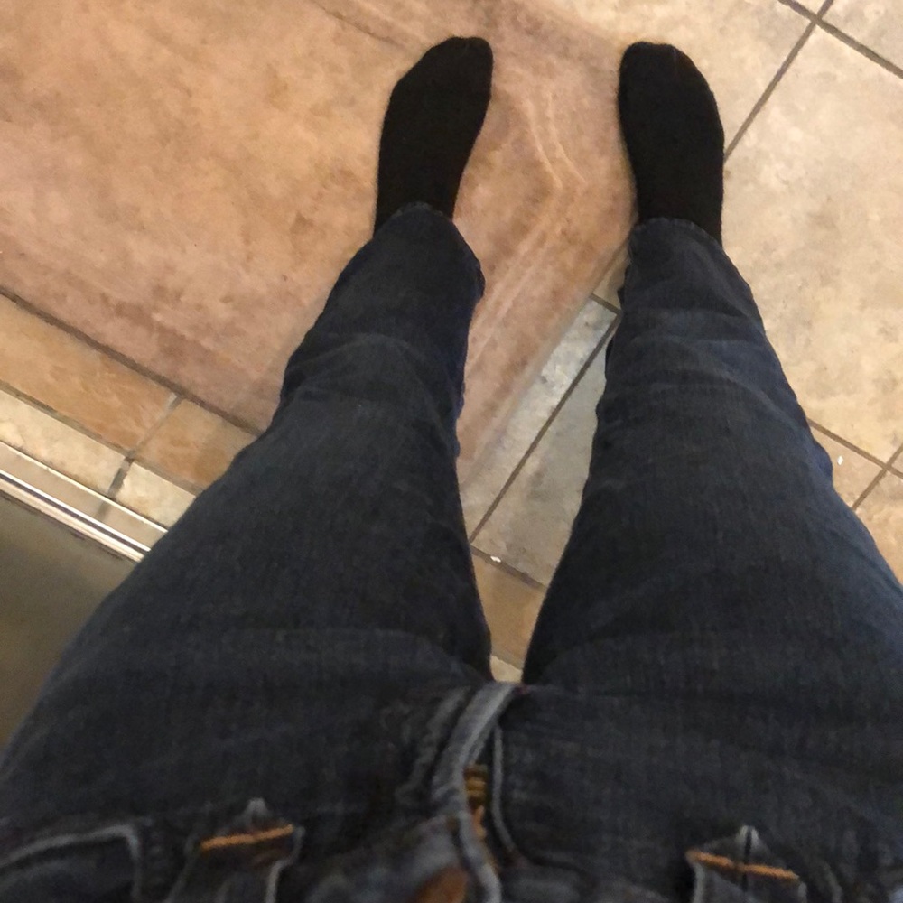 Dark wash mom jeans 4